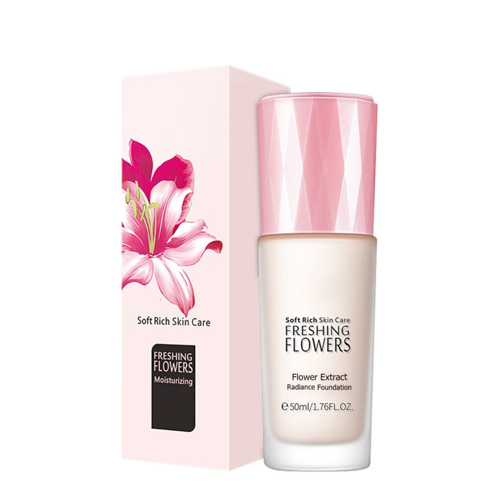 Light Liquid Foundation With Concealer 50Ml Hydrating Buildable Coverage For Flawless Skin
