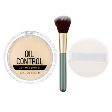 Loose Setting Powder Sweat Proof Oil Control Matte Finish with Puff and Brush for LongLasting Makeup