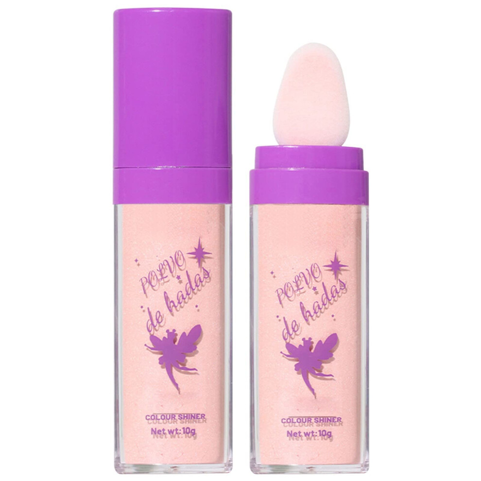 Natural Luminous Highlighter Powder with Baked Foundation for Radiant Face and Body Glow