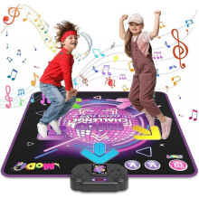 Dance Mat for Kids,Boys Girls Toy for Age 3-10,Electronic Dance Pad with LED Light,Adjustable Volume,Built-in Music,4 Game Mode,Kids Birthday Xmas Gif