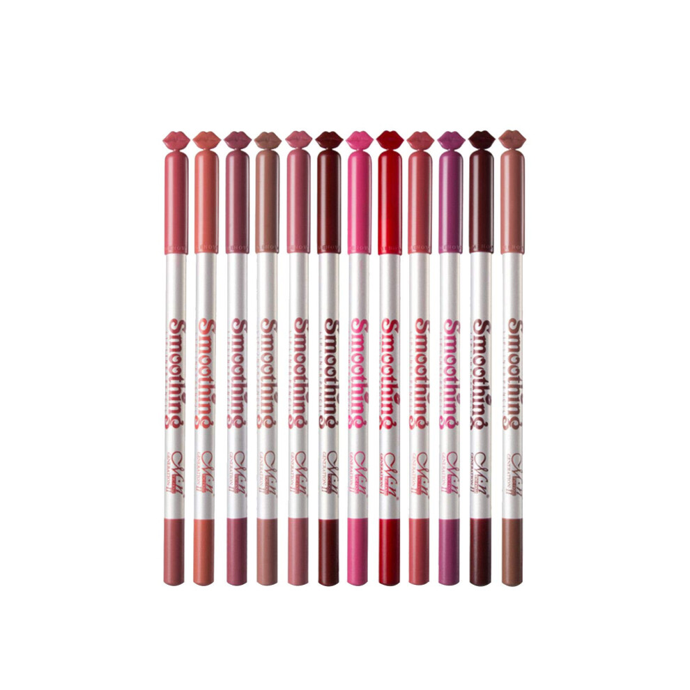 Long Wear Lip Liner Pencil for Precise Contouring and Smooth Blending, 12 P124