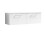 Balterley Balterley Level 1200mm Wall Hung 2 Drawer Vanity Unit with Worktop Generous Bathroom Storage Solution - Gloss White 1