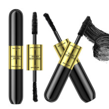 Waterproof Volumizing Mascara DoubleEnded 4D Silk Fiber with 360 Rotating Brush SmudgeProof