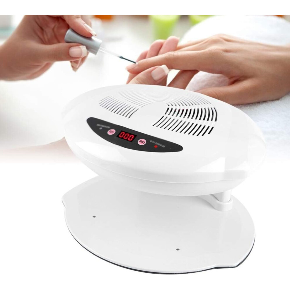 UV Nail Lamp with Fast UV Curing and FanAssisted Drying for Gel Nails Manicure Pedicure White