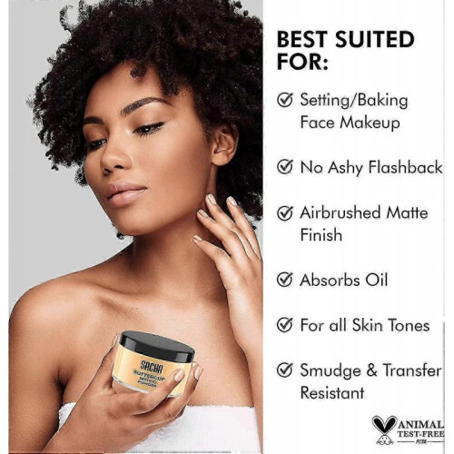 New Sacha Buttercup Setting Powder - Finely Milled and Flash-Friendly bogo 1