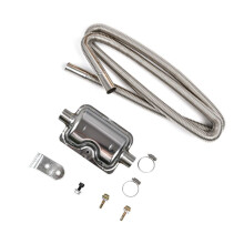 Parking Heater StainlessSteel Exhaust Muffler Hose Spiral Thread Exhaust Chimney Exhaust For12/24V Auxiliary CarHeater,A