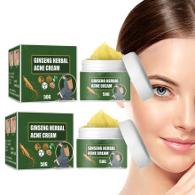 Ginseng Acne Cream with Herbal Extract for Acne Mark Reduction, Oil Control and Hydration, 4pcs