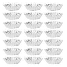 30pcs Nonstick Metal Egg Tart Molds for Cupcakes Muffins Cookies Reusable Baking Cups