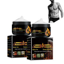 Belly Sweat Cream Belly Fat Burner, Waist Slimming Hot Sweat Enhancer for Workout, 2Pcs