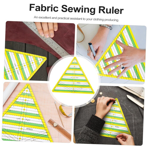 Quilting Ruler for Sewing with Accurate Scale Markings, Durable Plastic Patchwork Tool 2