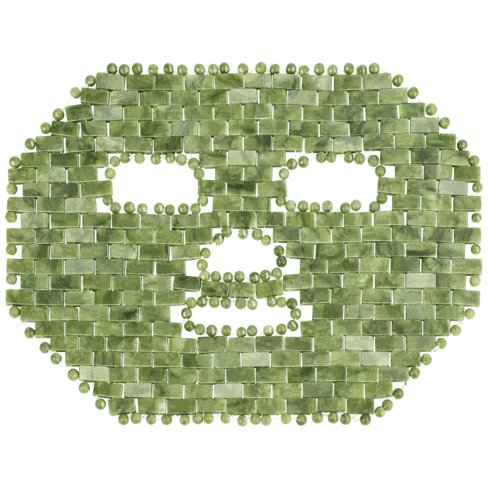 Jade Facial Mask 100% Natural Stone for Puffy Eyes Dark Circles Spa Skincare Cooling Relief