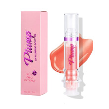Hydrating Lip Plumper Gloss with Mirror Finish, Nonsticky Shine for Full Lips 6#