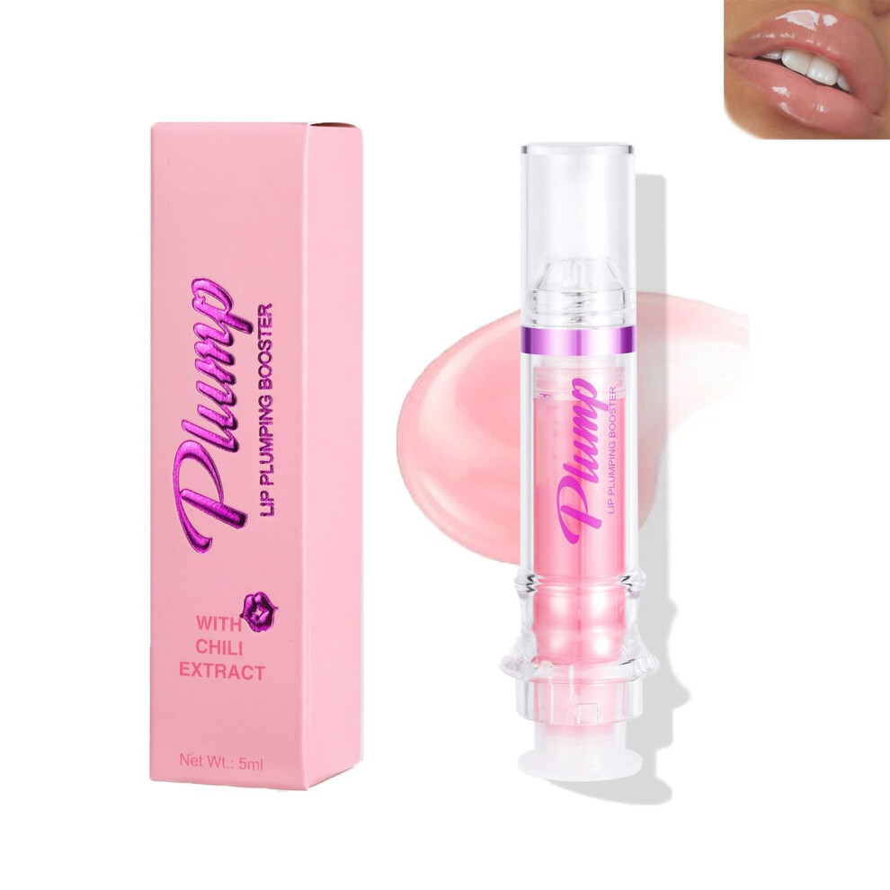 Lip Plumper Gloss Color 01 with Natural Hydrating Oil, Instant Plumping and LongLasting Moisture