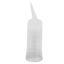 Dry Shampoo Bottle with Precise Angled Tip, 120ml Clear Graduated Salon Applicator