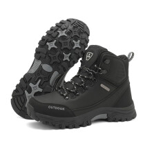 Men's Waterproof Hiking Boots Lightweight Tactical Outdoor Trekking Shoes Black 10.5 UK Wide
