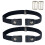 Cinto elástico sem fivela (tamanho único) Preto Black 2-pack 2 pacotes 1