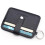 Slim Card Holder Wallet, Minimalist PU Leather Card Case Black 1