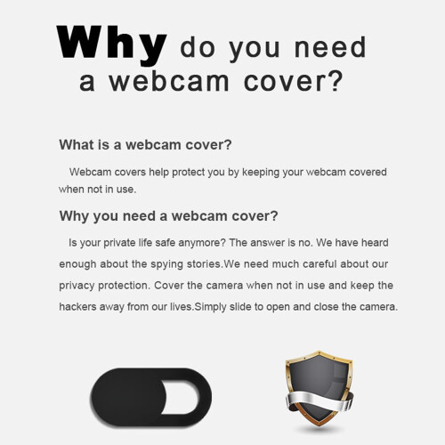 Webcam Abdeckung - Webcam Cover Slider - schwarz 2
