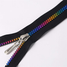80cm MultiColor Resin Separating Zipper with Durable Metal Slider for Jackets Coats and DIY Crafts