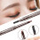 Dual Ended Triangle Tip Eyebrow Pencil with Brush, Retractable Long Lasting Beginner Friendly 4