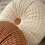 (Coffee) Decorative Round Pleated Throw Pillows with Center Button, Solid Floor Cushion for Sofa Couch Bed 3