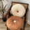 (Coffee) Decorative Round Pleated Throw Pillows with Center Button, Solid Floor Cushion for Sofa Couch Bed 2