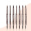 Dual Ended Triangle Tip Eyebrow Pencil with Brush, Retractable Long Lasting Beginner Friendly 2