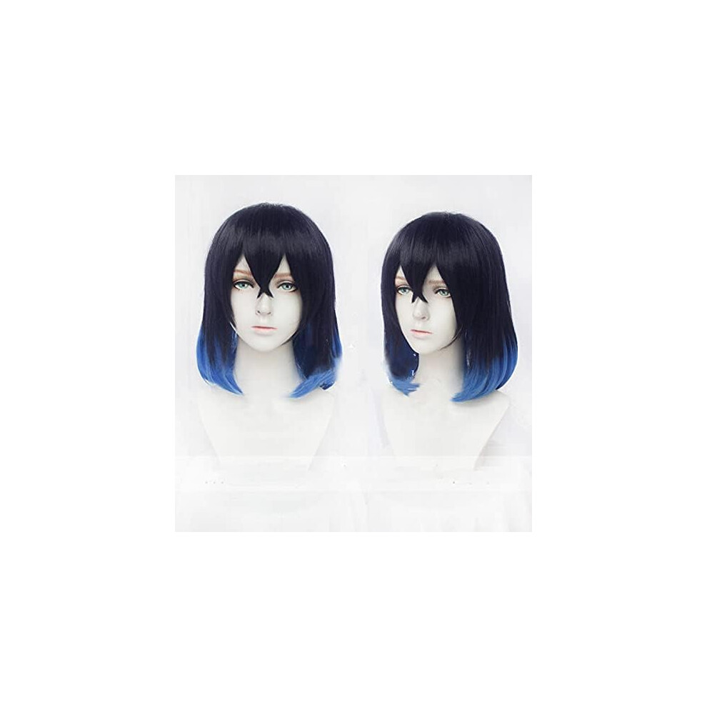 Unisex Cosplay Wig Heat Resistant Synthetic Hair For Halloween Costume With Wig Cap