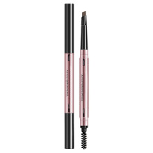 Double Ended Auto Rotating Eyebrow Pencil with Brow Shaping Soap for Precise 2 in 1 Styling
