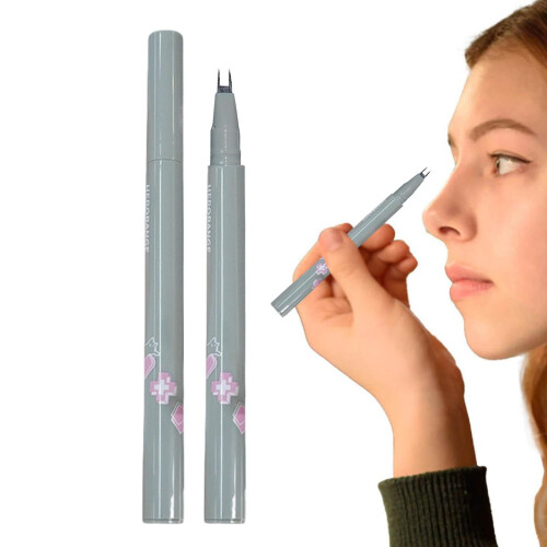 Waterproof Double Tip Liquid Eyeliner Pen QuickDry Long Lasting SmudgeResistant for Precise Wing
