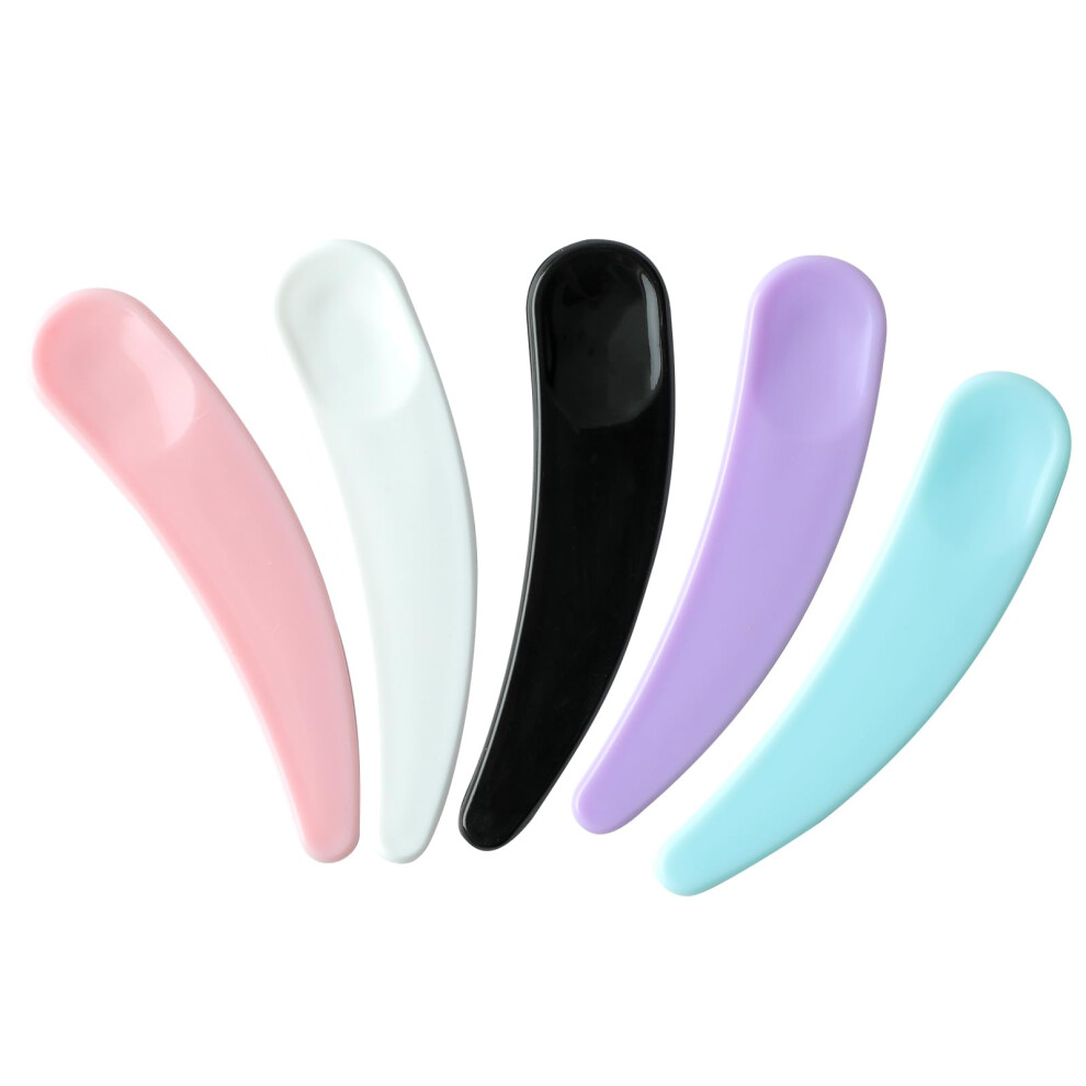 200 Pack Disposable Cosmetic Spatulas Mini Plastic Makeup Spatula for Face Mask Skincare Multicolored