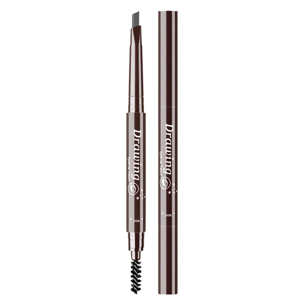 Eyebrow Pencil Dual Ended Retractable Brow Pencil with Triangular Precision Tip for Natural Look