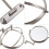 Wall Mounted Double Sided Makeup Mirror 10X Magnification 360 Swivel Extendable Vanity 5