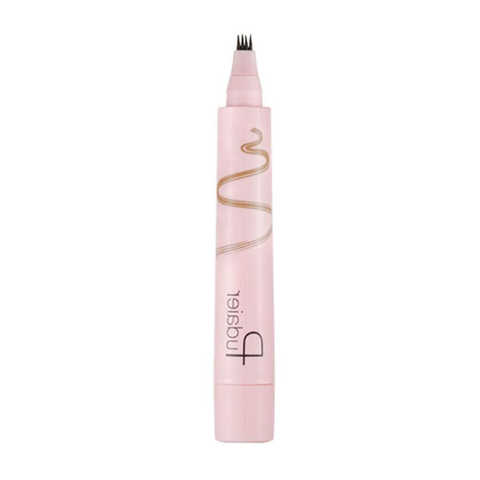 Waterproof 4 Fork Microblading Eyebrow Pen with Long Lasting Natural Hairlike Strokes