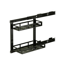 Kitchen Sink Storage Rack with 2Tier PullOut Baskets for Bathroom and Under Sink Organization