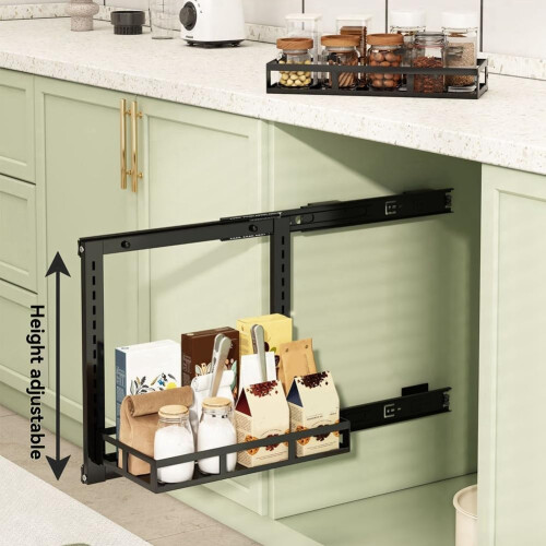 Kitchen Sink Storage Rack with 2Tier PullOut Baskets for Bathroom and Under Sink Organization 2