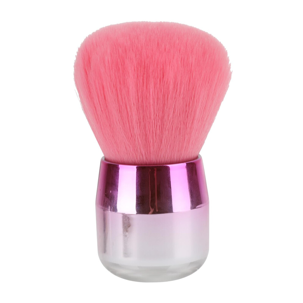 Pink/Red Nail Dust Brush With Soft Fiber Bristles For Acrylic Nails And Makeup, Gentle Multipurpose Cleaner (Red)