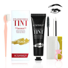 Professional Eyelash and Eyebrow Tint Kit with Instant Natural Black Dye for Salon Use 25ML
