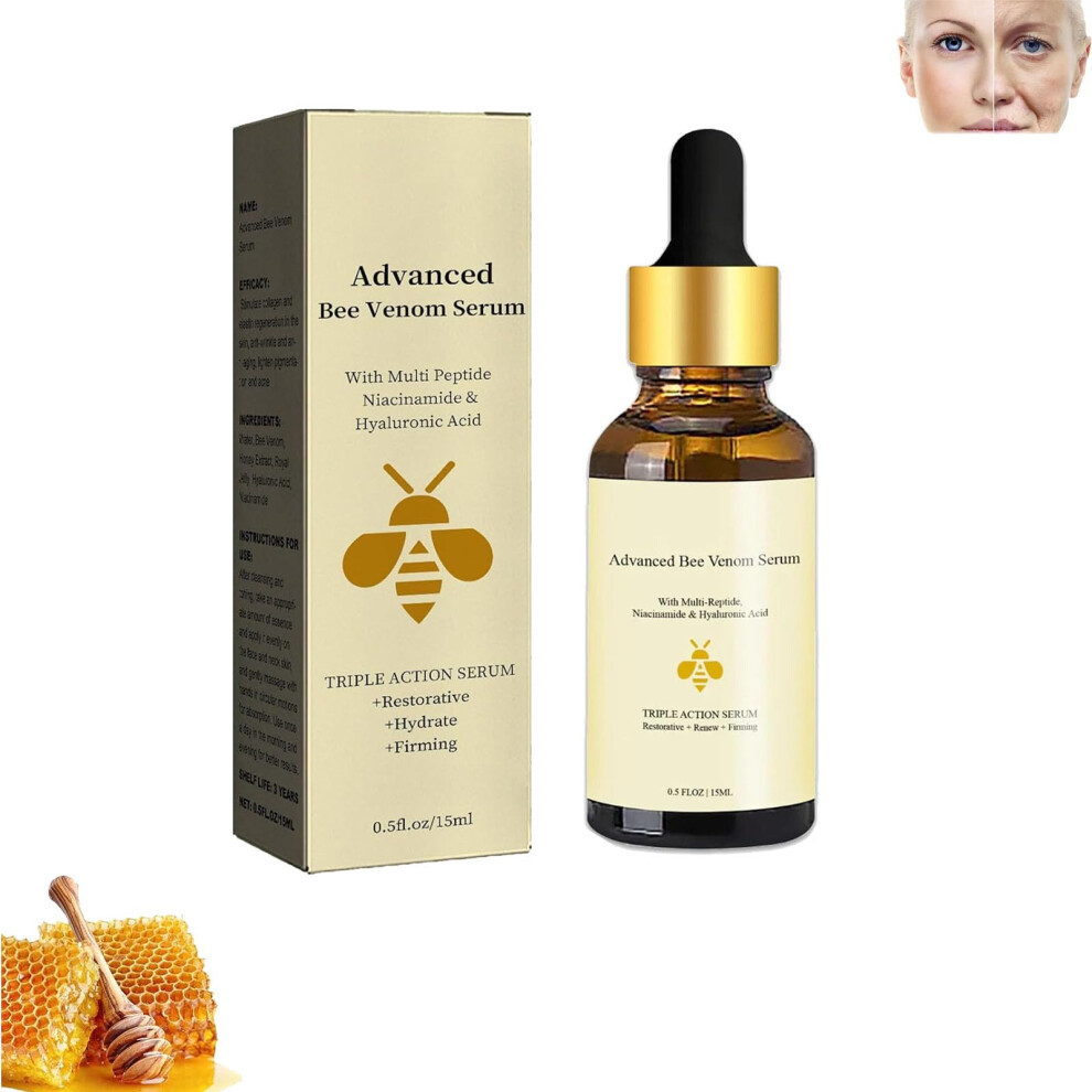 Bee Venom Anti Aging Face Serum with Deep Hydration and Fast Absorption 1PCS