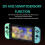 (Black)Left/Right Wireless Gamepad with Gyro for Nintendo Switch Joy-Con Controller featuring Sensor Joypad 3