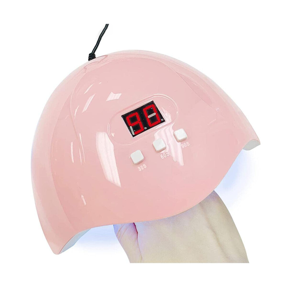 36W UV LED Nail Lamp with Auto Sensor, Fast Gel Curing and LCD Timer for Manicure Pedicure