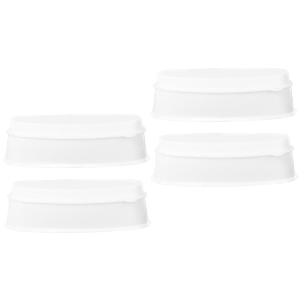 Dip Powder Nail Tray Set with Lid for French Tip, Reusable Smile Line Guide Containers, 4pcs