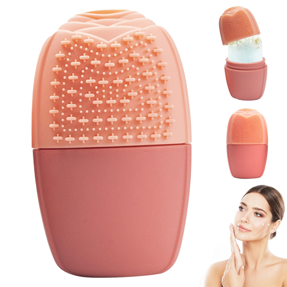 Ice Roller for Face Silicone Cooling Massage, Reusable Leakproof Design for Puffiness and Skin Care