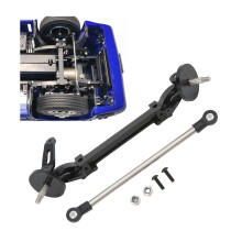 RC-Vorderradachse & Lenkungsgestänge Set aus Aluminium und Stahl für 1/14 Tamiya Schwarz