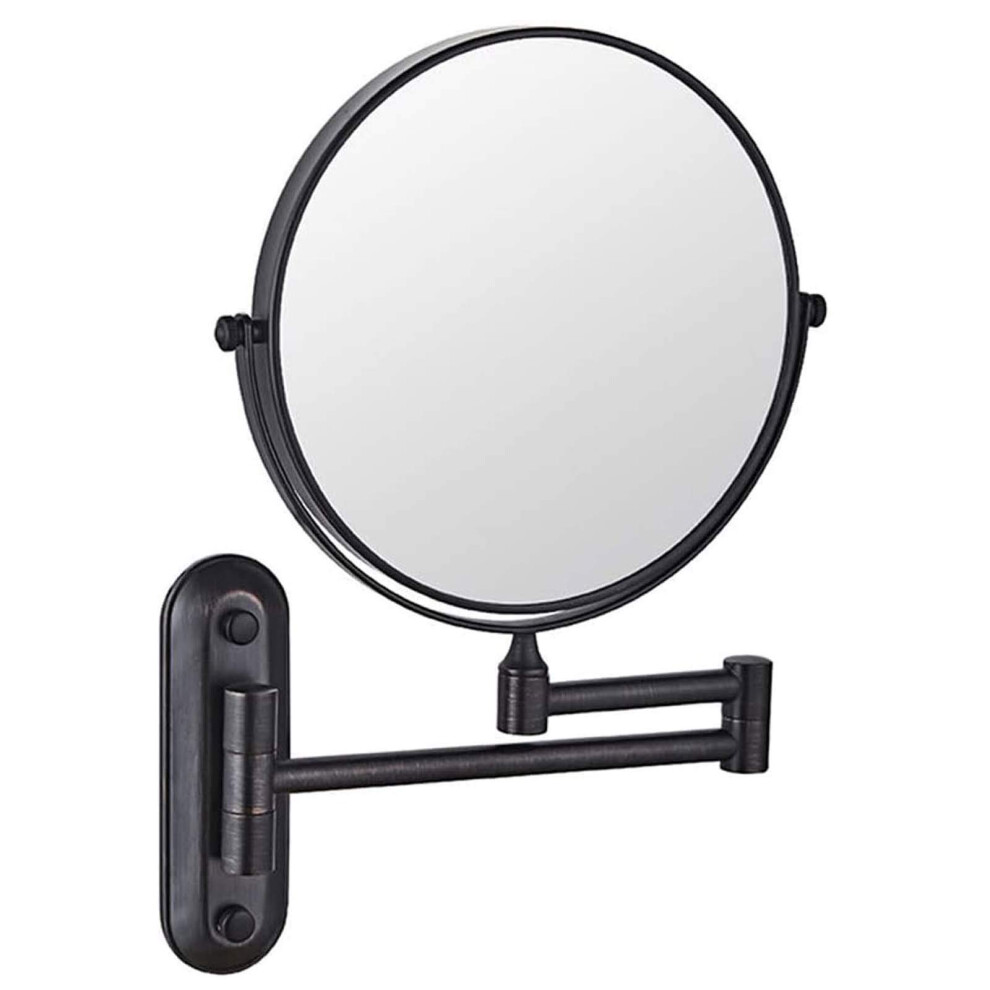 Wall Mounted Makeup Mirror 10x Magnifying Round DoubleSided 360 Rotation for Shaving and Cosmetic Use