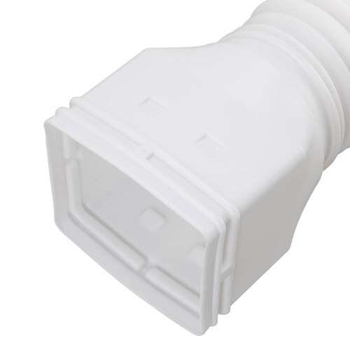 Retractable White Downspout Extender 20-59 in Drainage Pipe 2