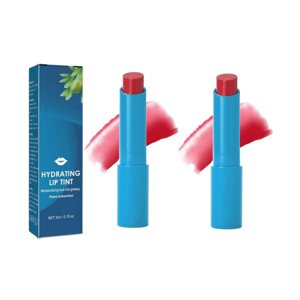 Red Hydrating Lip Gloss With Natural Tint For Deep Moisture And Longlasting Gloss, 2 Pack