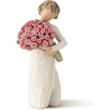Willow Tree Abundance, Sculpted Hand Painted Figure,pink