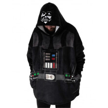 Star Wars Unisex Blanket Hoodie Black Darth Vader - One Size