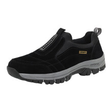 Men's Trainers Hiking Shoes Lightweight Breathable Mesh NonSlip Trail Running Sneakers 9.5 UK Black